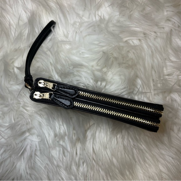 COACH Signature Canvas Double Corner Zip Wristlet - Picture 3 of 5